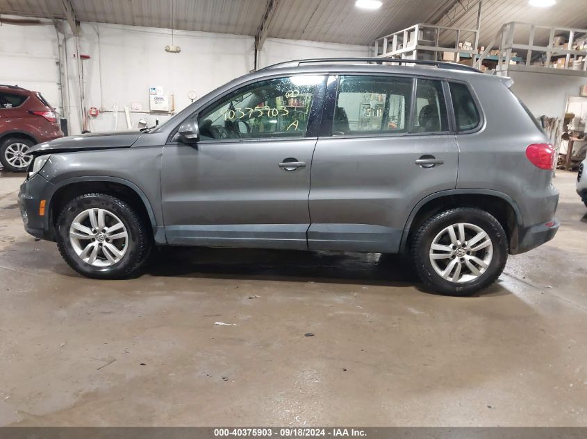 2016 Volkswagen Tiguan S VIN: WVGAV7AX5GW581766 Lot: 40375903