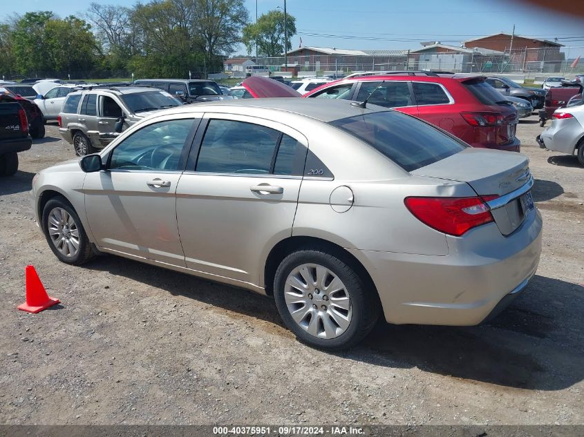 2013 Chrysler 200 Lx VIN: 1C3CCBAB3DN760811 Lot: 40375951