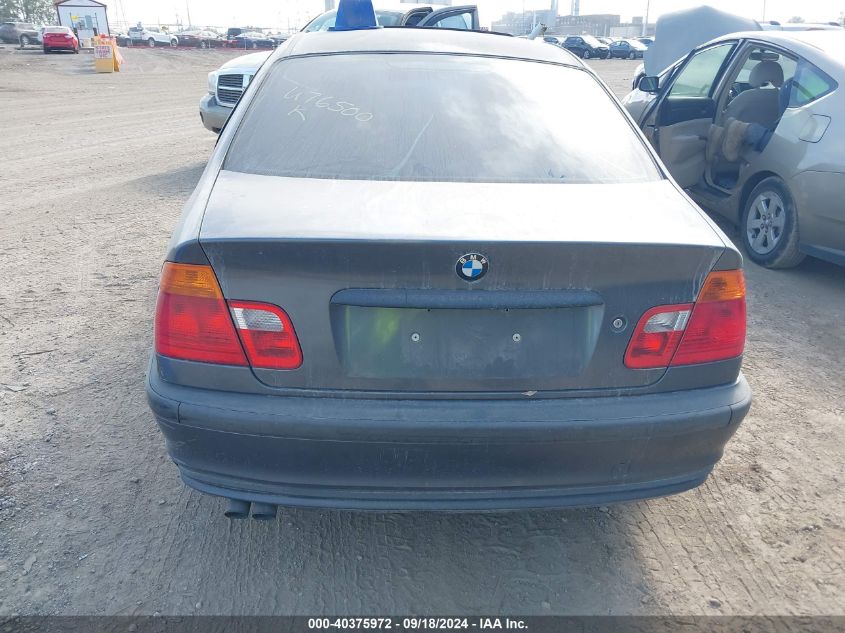 2001 BMW 3 Series 325I VIN: WBAAV33461FU76500 Lot: 40375972