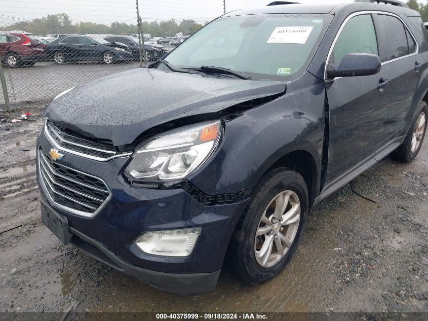 2016 Chevrolet Equinox Lt VIN: 2GNALCEK9G6107192 Lot: 40375999