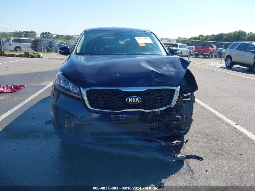 2020 Kia Sorento 2.4L Lx VIN: 5XYPG4A39LG699556 Lot: 40376003