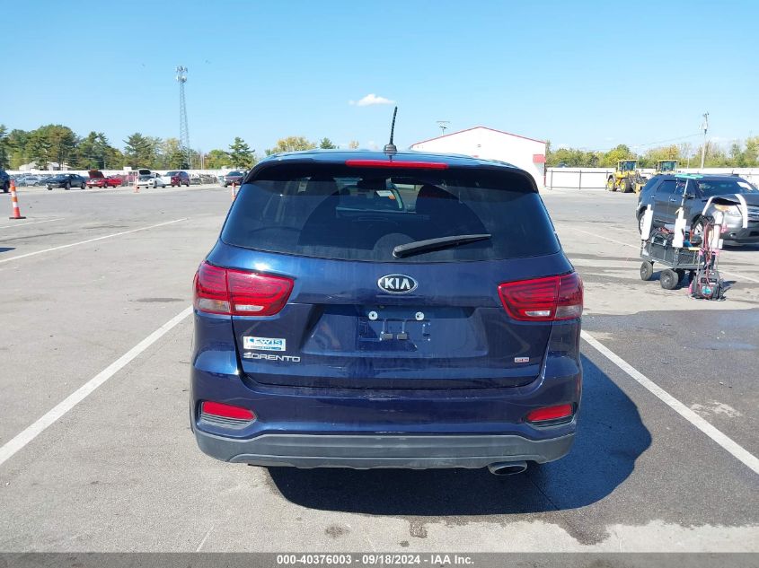 2020 Kia Sorento 2.4L Lx VIN: 5XYPG4A39LG699556 Lot: 40376003