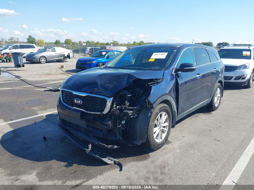 2020 Kia Sorento 2.4L Lx VIN: 5XYPG4A39LG699556 Lot: 40376003