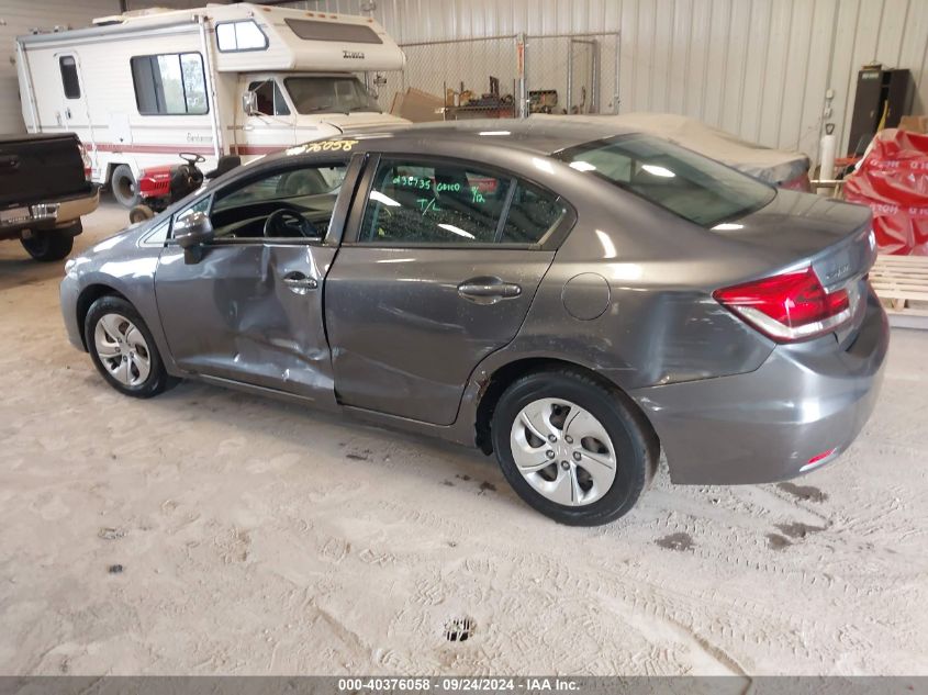 2HGFB2F55EH505006 2014 Honda Civic Lx