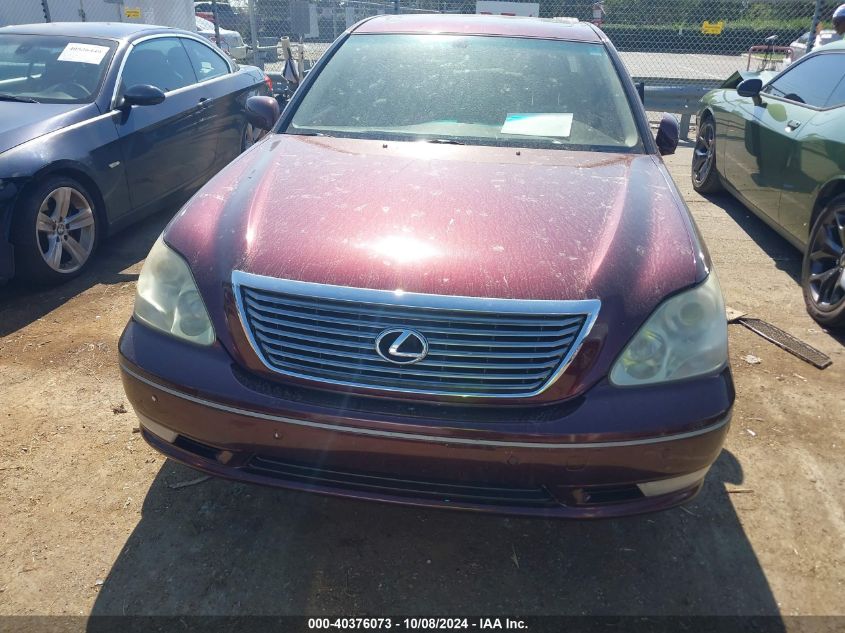 2005 Lexus Ls 430 VIN: JTHBN36F555006022 Lot: 40376073