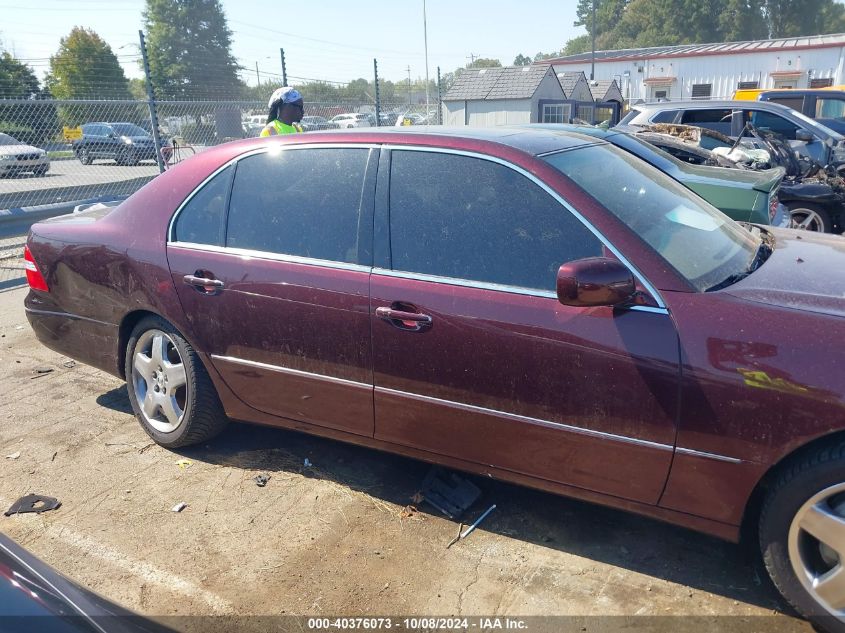 2005 Lexus Ls 430 VIN: JTHBN36F555006022 Lot: 40376073