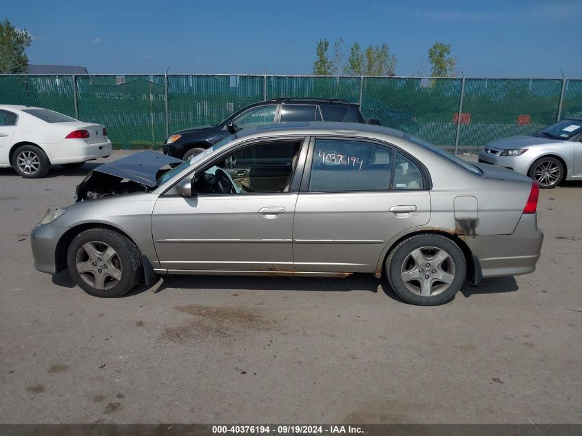 2004 Honda Civic Ex VIN: 2HGES26734H502617 Lot: 40376194