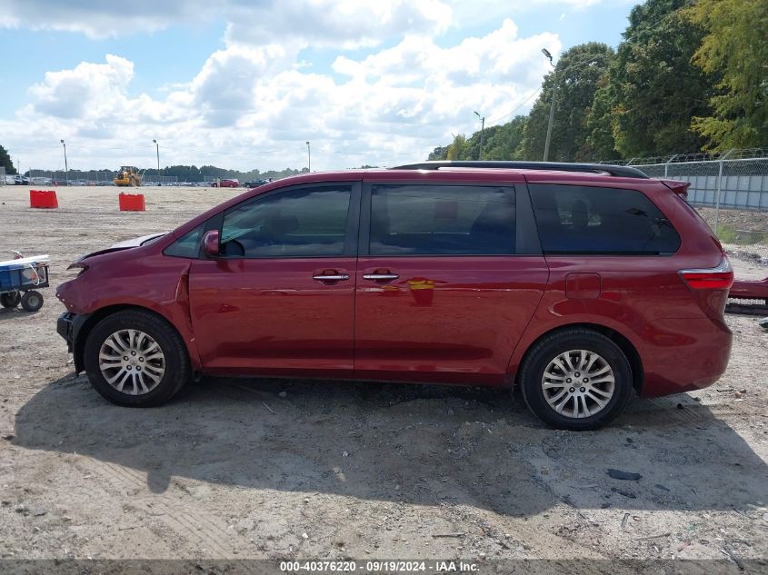 2016 Toyota Sienna Xle 8 Passenger VIN: 5TDYK3DC9GS727714 Lot: 40376220