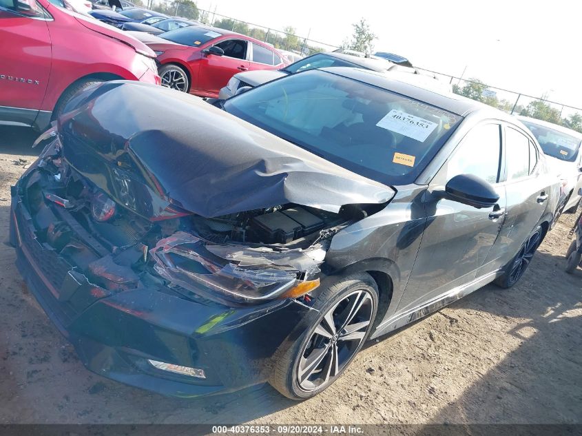 2022 Nissan Sentra Sr Xtronic Cvt VIN: 3N1AB8DV0NY284748 Lot: 40376353