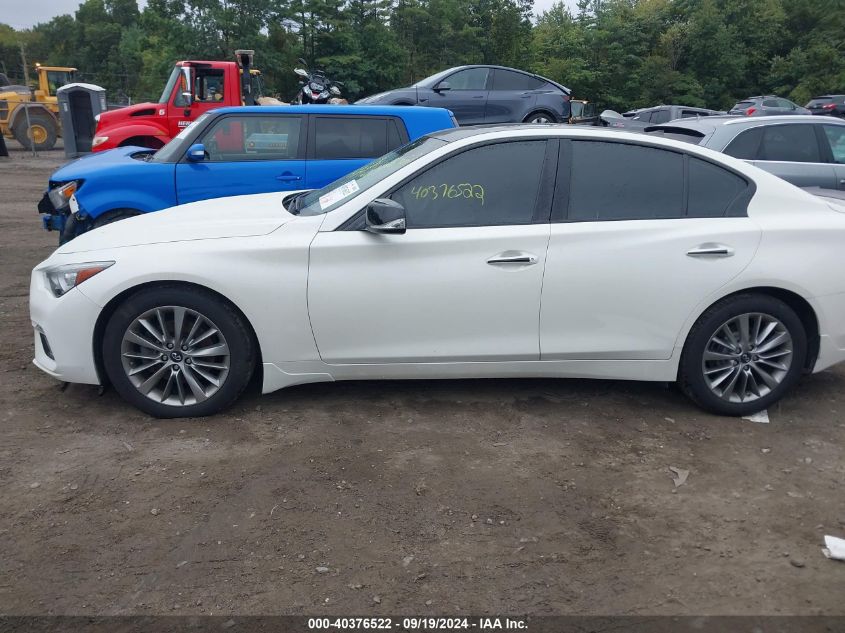 2019 Infiniti Q50 3.0T Luxe VIN: JN1EV7AR1KM553901 Lot: 40376522