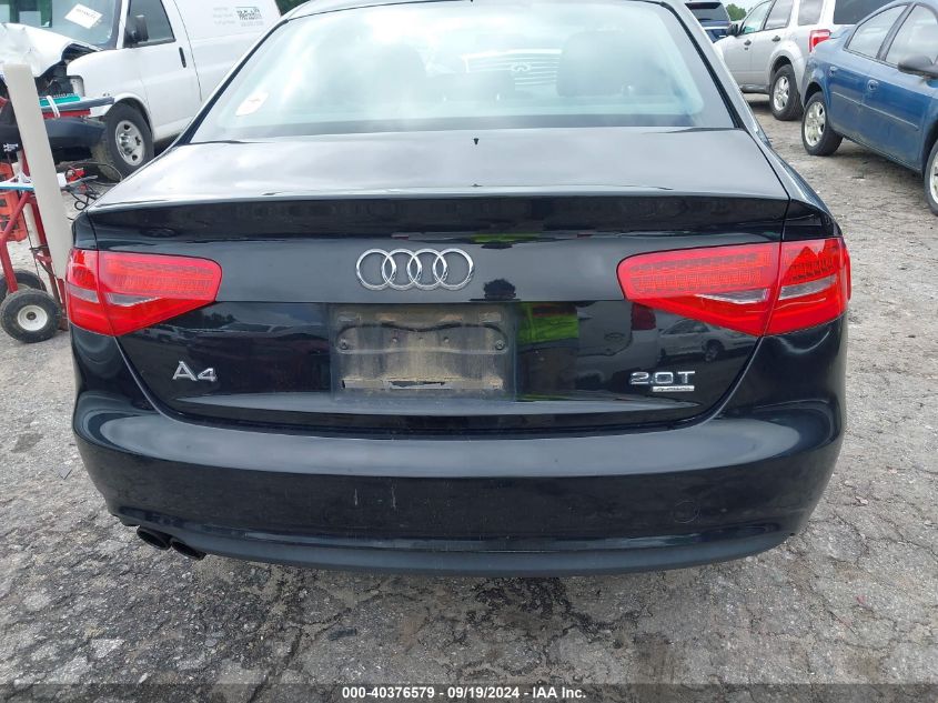 2013 Audi A4 2.0T Premium VIN: WAUFFAFL8DN004349 Lot: 40376579