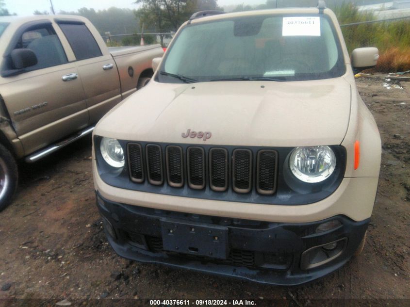 2016 Jeep Renegade Latitude VIN: ZACCJBBT1GPD20106 Lot: 40376611