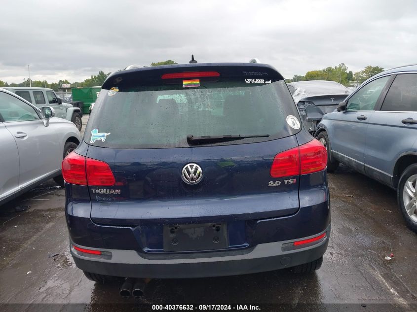 2014 Volkswagen Tiguan Se VIN: WVGAV3AX3EW572134 Lot: 40376632