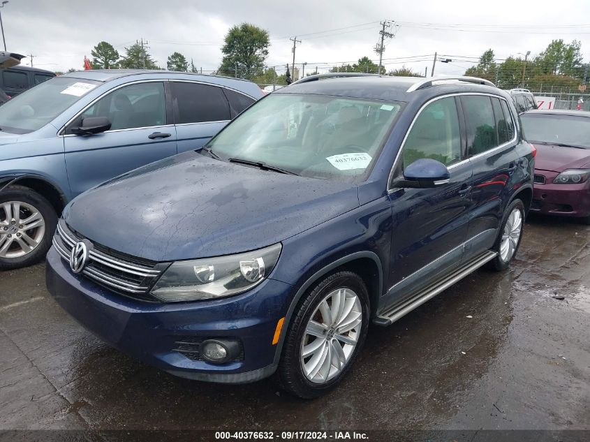 2014 VOLKSWAGEN TIGUAN SE - WVGAV3AX3EW572134