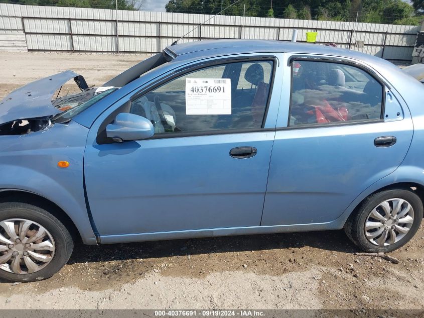 2004 Chevrolet Aveo Ls VIN: KL1TJ526X4B216626 Lot: 40376691