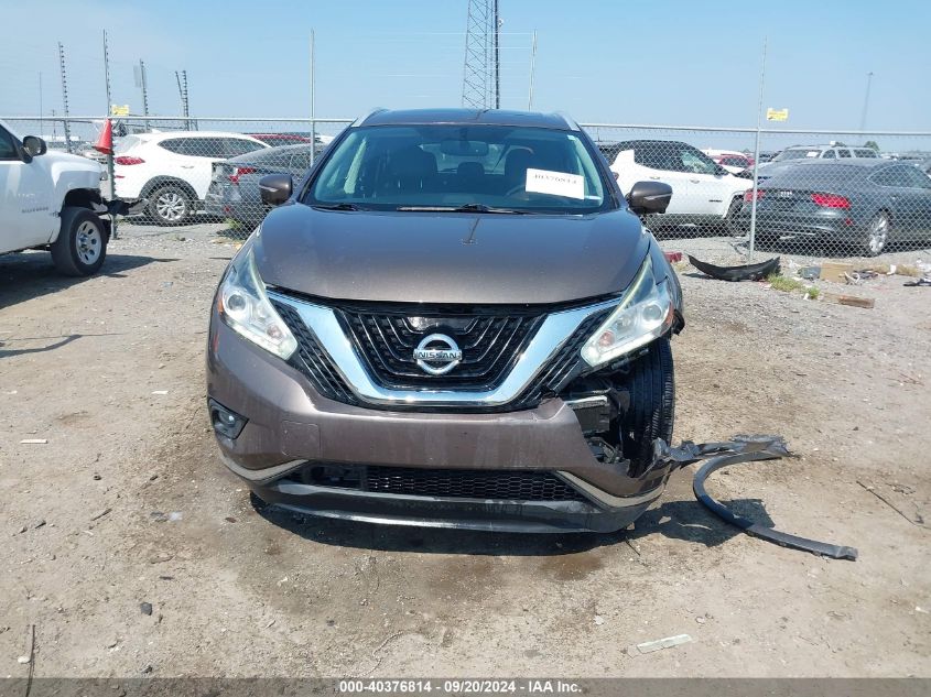 2015 Nissan Murano Sl VIN: 5N1AZ2MG7FN276633 Lot: 40376814