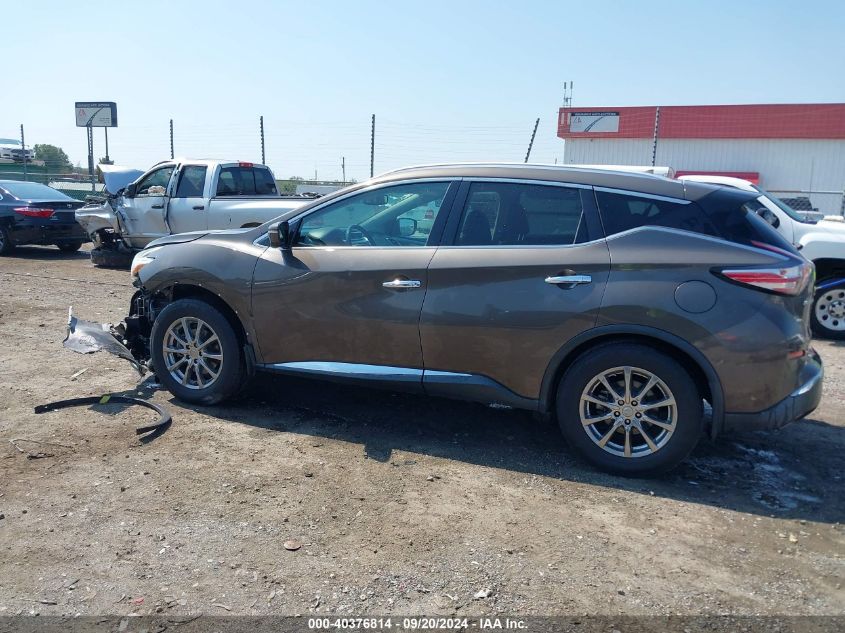 2015 Nissan Murano Sl VIN: 5N1AZ2MG7FN276633 Lot: 40376814