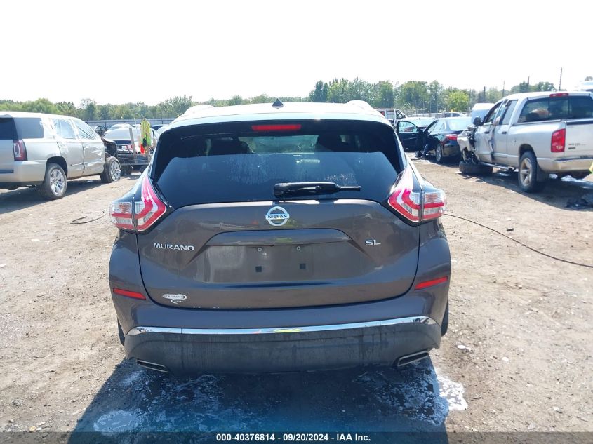 2015 Nissan Murano Sl VIN: 5N1AZ2MG7FN276633 Lot: 40376814