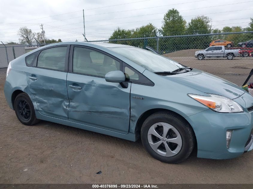 2013 Toyota Prius Three VIN: JTDKN3DU4D5648975 Lot: 40376895