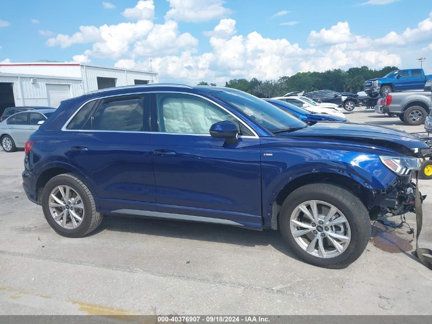 2023 Audi Q3 Premium 45 Tfsi S Line Quattro Tiptronic VIN: WA1DECF30P1063930 Lot: 40376907