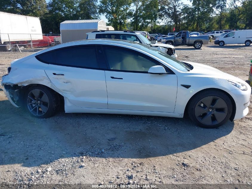 2022 Tesla Model 3 Long Range Dual Motor All-Wheel Drive VIN: 5YJ3E1EB0NF193421 Lot: 40376972