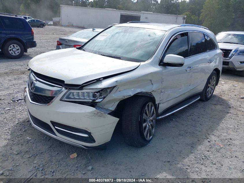 2015 Acura Mdx Advance Pkg W/Entertainment Pkg VIN: 5FRYD3H80FB008353 Lot: 40376973