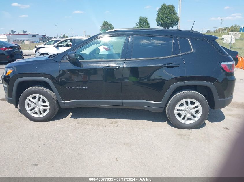 2018 Jeep Compass Sport 4X4 VIN: 3C4NJDAB0JT281389 Lot: 40377035