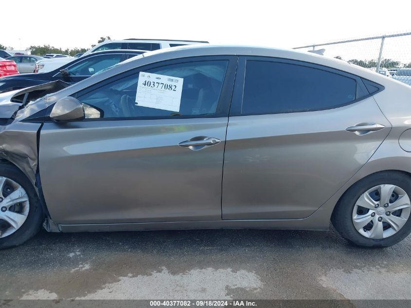 2016 Hyundai Elantra Se VIN: 5NPDH4AE6GH753119 Lot: 40377082