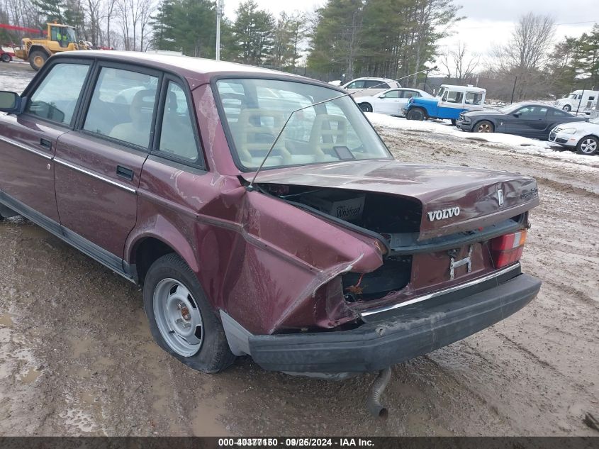 1993 Volvo 240 VIN: YV1AS8804P1488031 Lot: 40377150