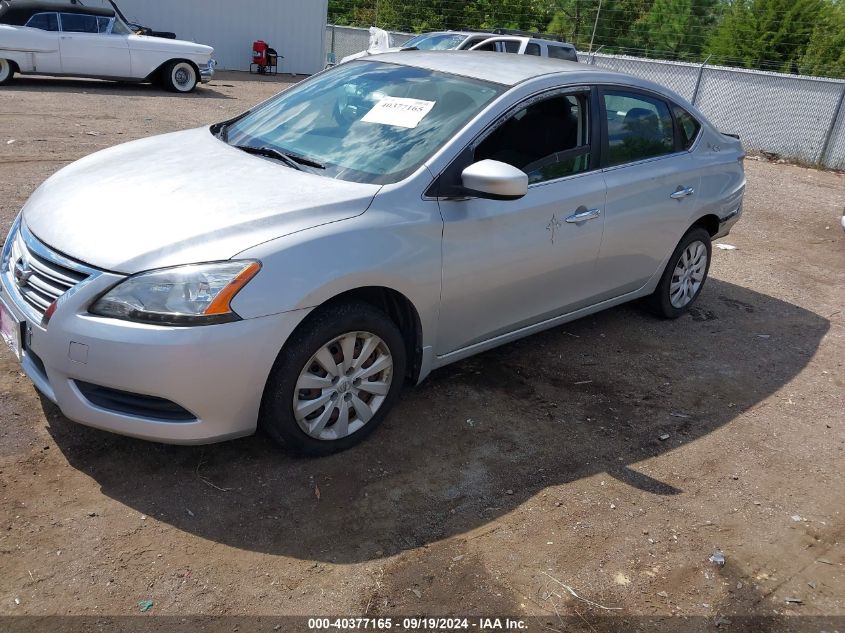 VIN 3N1AB7APXFY338249 2015 Nissan Sentra, S no.2