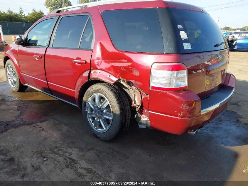 2008 Ford Taurus X Limited VIN: 1FMDK06W58GA27491 Lot: 40377305