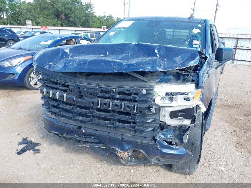 2022 Chevrolet Silverado 1500 2Wd Short Bed Custom VIN: 3GCPABEK1NG525945 Lot: 40377315