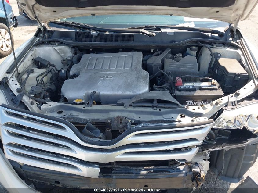 4T3ZK3BBXAU026121 2010 Toyota Venza Base V6