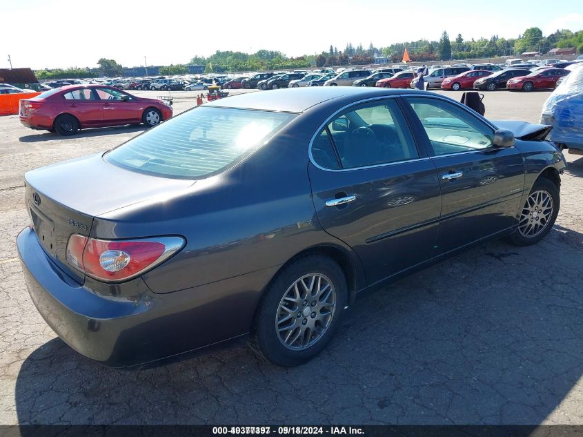 2004 Lexus Es 330 VIN: JTHBA30G545034687 Lot: 40377397