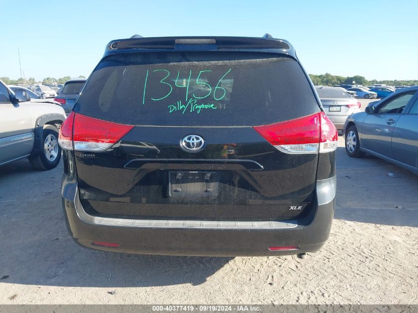 5TDYK3DC1CS239397 2012 Toyota Sienna Xle V6 8 Passenger