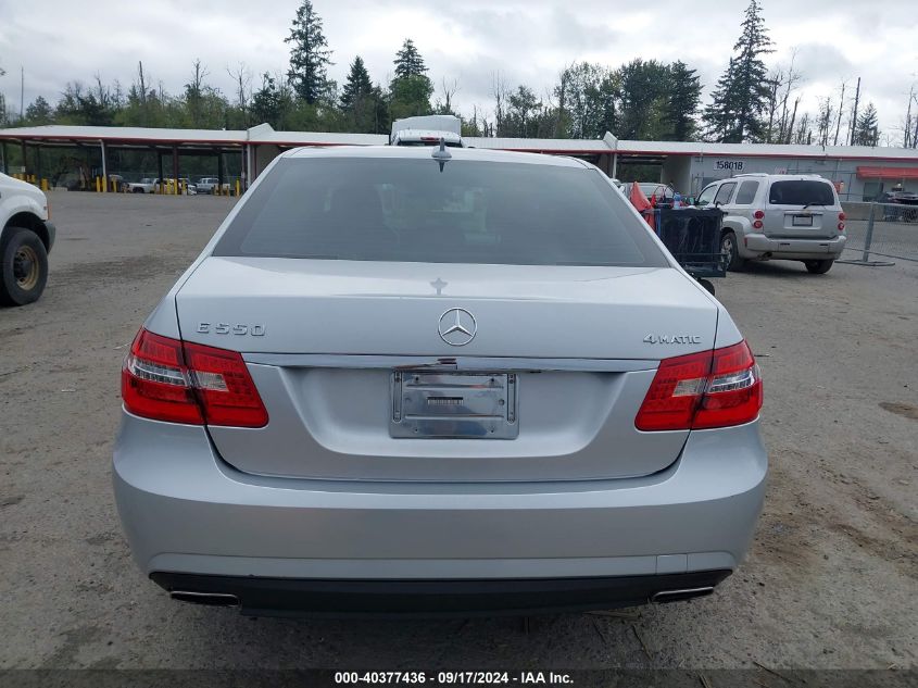 2012 Mercedes-Benz E 550 4Matic VIN: WDDHF9BB0CA618976 Lot: 40377436