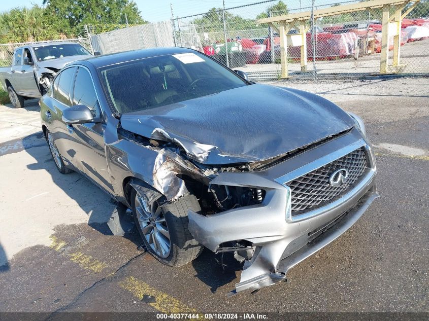 2019 Infiniti Q50 3.0T Luxe VIN: JN1EV7AR5KM555795 Lot: 40377444