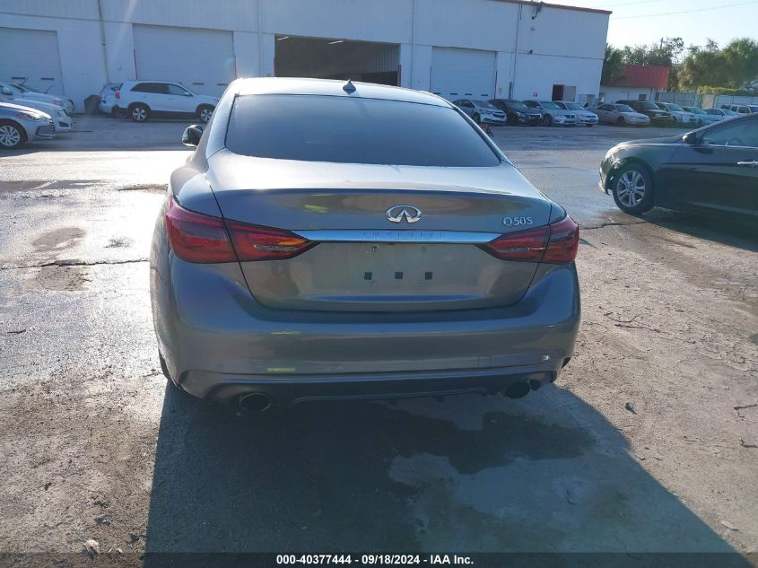 2019 Infiniti Q50 3.0T Luxe VIN: JN1EV7AR5KM555795 Lot: 40377444