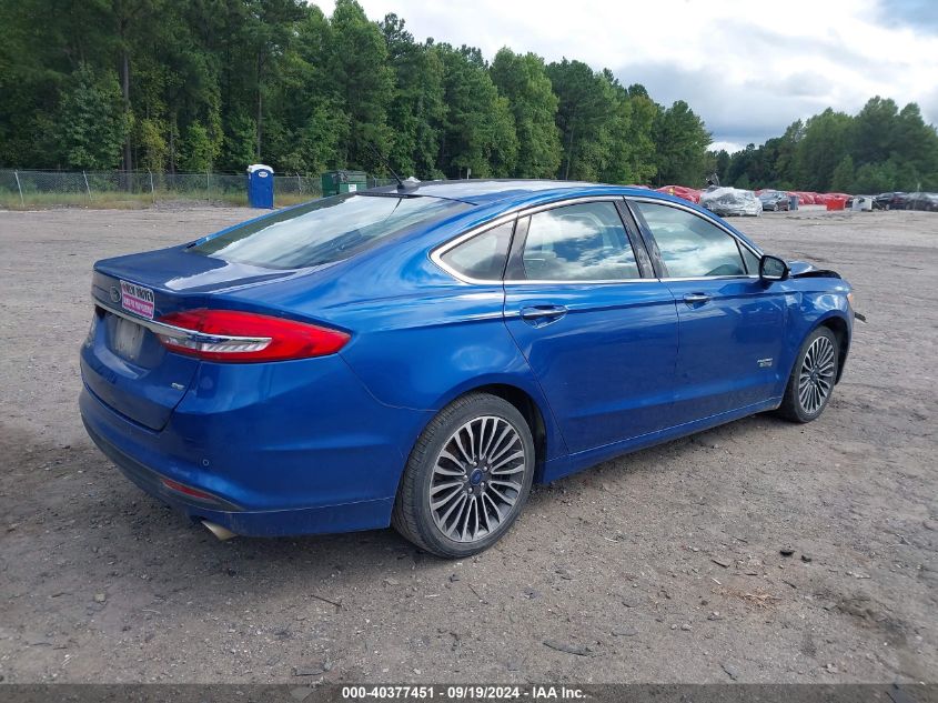 2017 FORD FUSION ENERGI SE LUXURY - 3FA6P0PU9HR209494