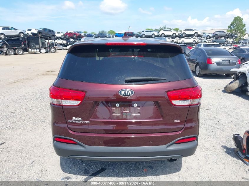 2018 Kia Sorento 2.4L Lx VIN: 5XYPG4A34JG416073 Lot: 40377486