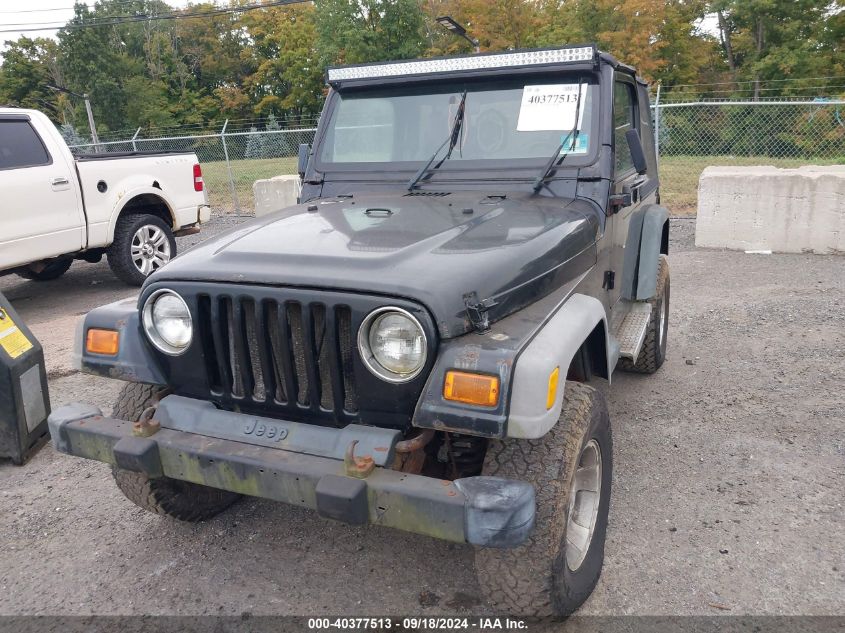 2000 Jeep Wrangler Sport VIN: 1J4FA49S6YP743021 Lot: 40377513