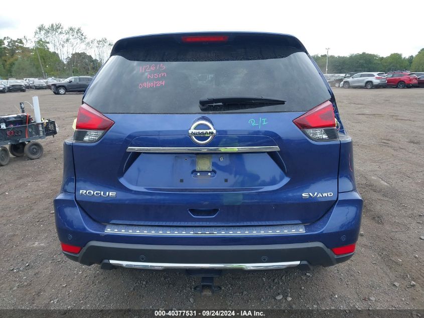 2019 Nissan Rogue Sv VIN: JN8AT2MV4KW393289 Lot: 40377531