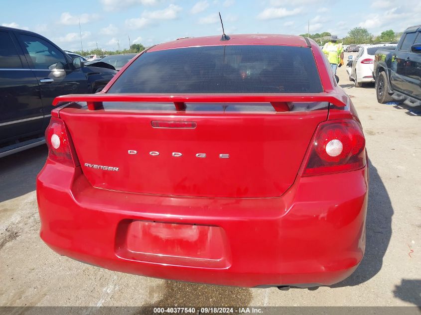 2014 Dodge Avenger Sxt VIN: 1C3CDZCBXEN203902 Lot: 40377540