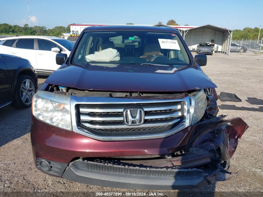 2014 Honda Pilot Lx VIN: 5FNYF4H27EB008944 Lot: 40377590