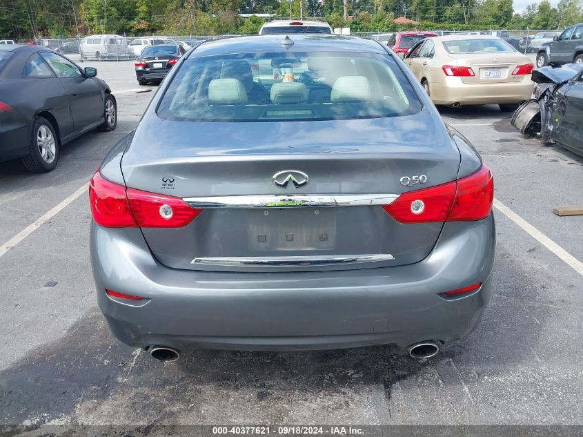 2014 Infiniti Q50 Premium/Sport VIN: JN1BV7AP2EM691226 Lot: 40377621