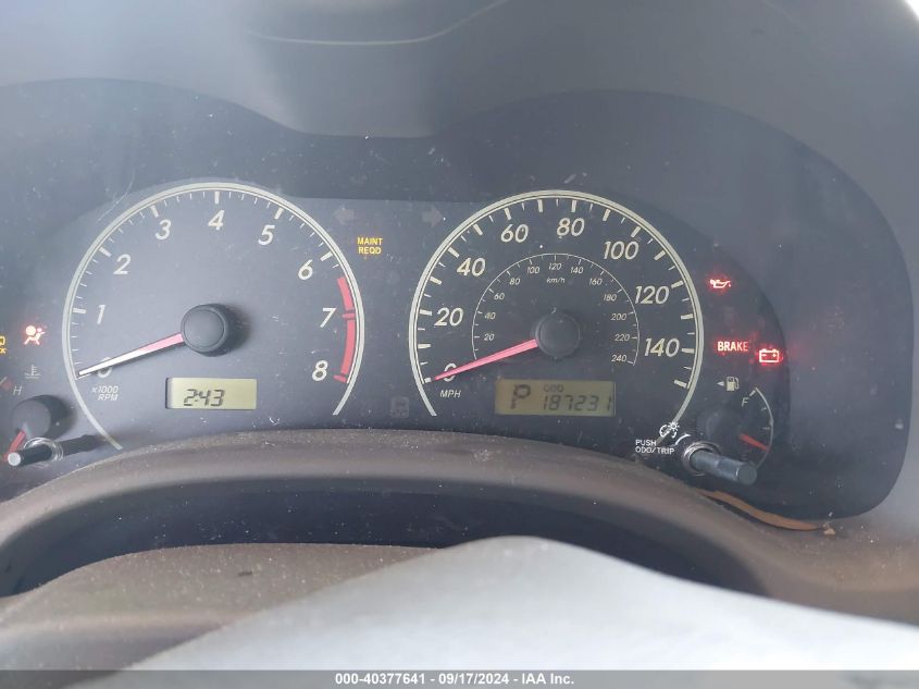 2009 TOYOTA COROLLA VIN: JTDBL40E09J025636