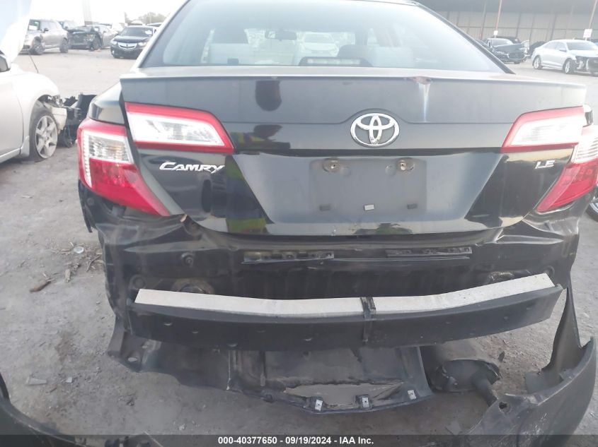 2012 Toyota Camry Le VIN: 4T1BF1FK9CU104968 Lot: 40377650