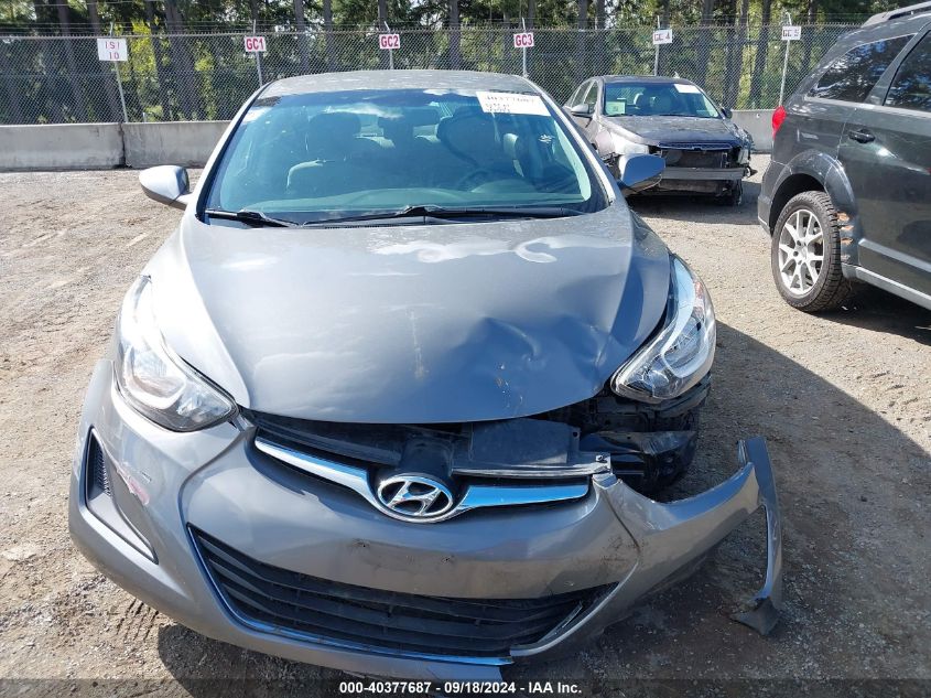 2014 Hyundai Elantra Se VIN: 5NPDH4AE4EH501480 Lot: 40377687