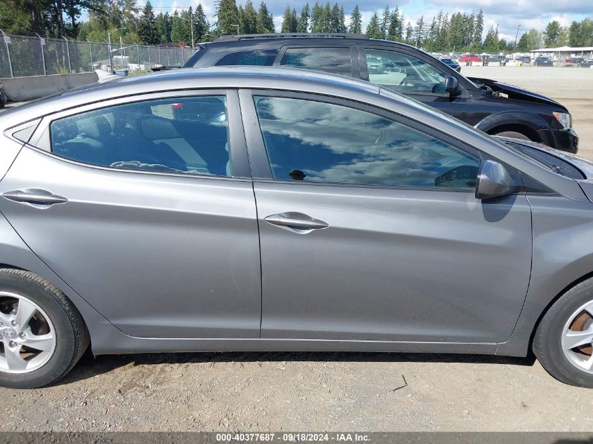 2014 Hyundai Elantra Se VIN: 5NPDH4AE4EH501480 Lot: 40377687