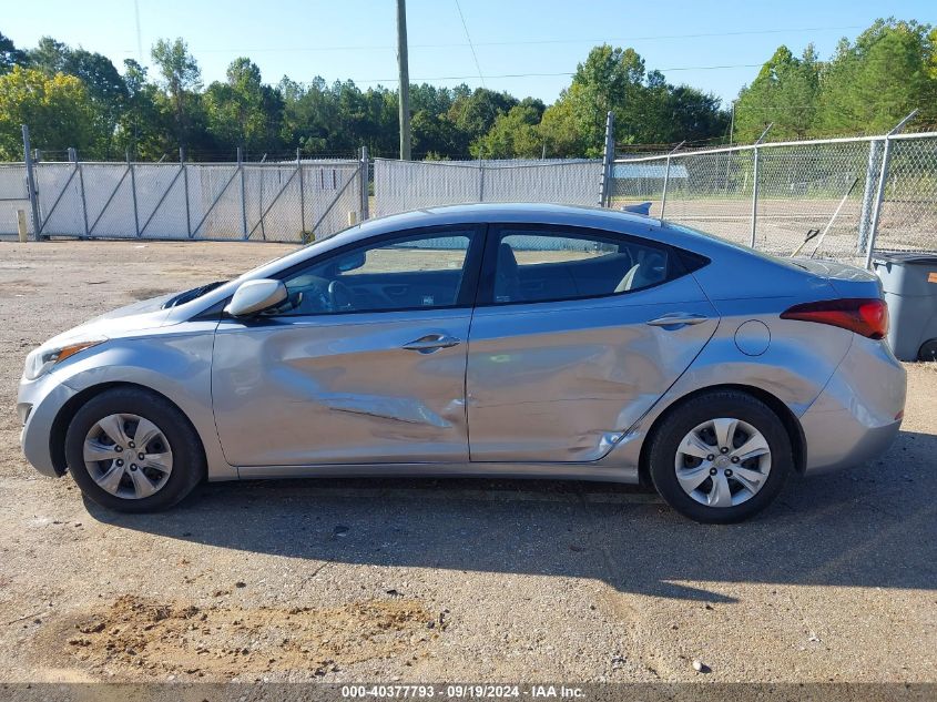 2016 Hyundai Elantra Se VIN: 5NPDH4AE3GH704203 Lot: 40377793